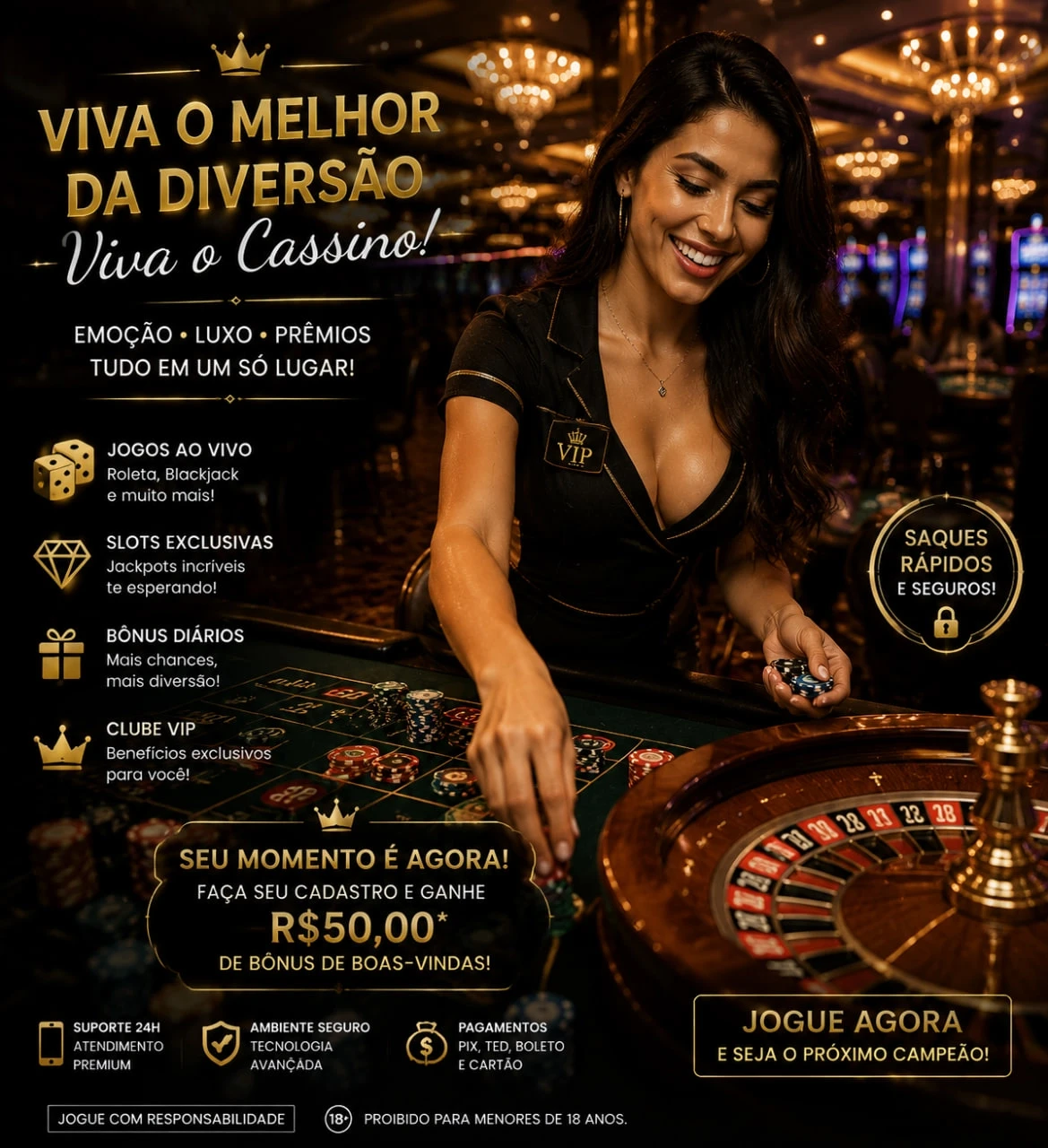 Cassino ao vivo com dealers reais da Evolution Gaming